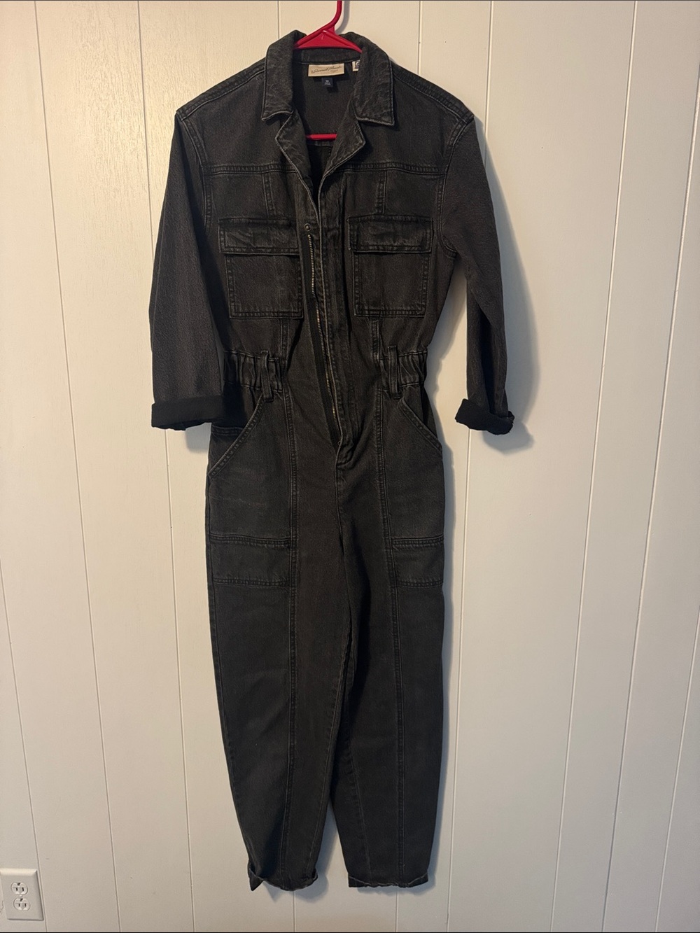Universal Thread Black Utility Denim Jumpsuit